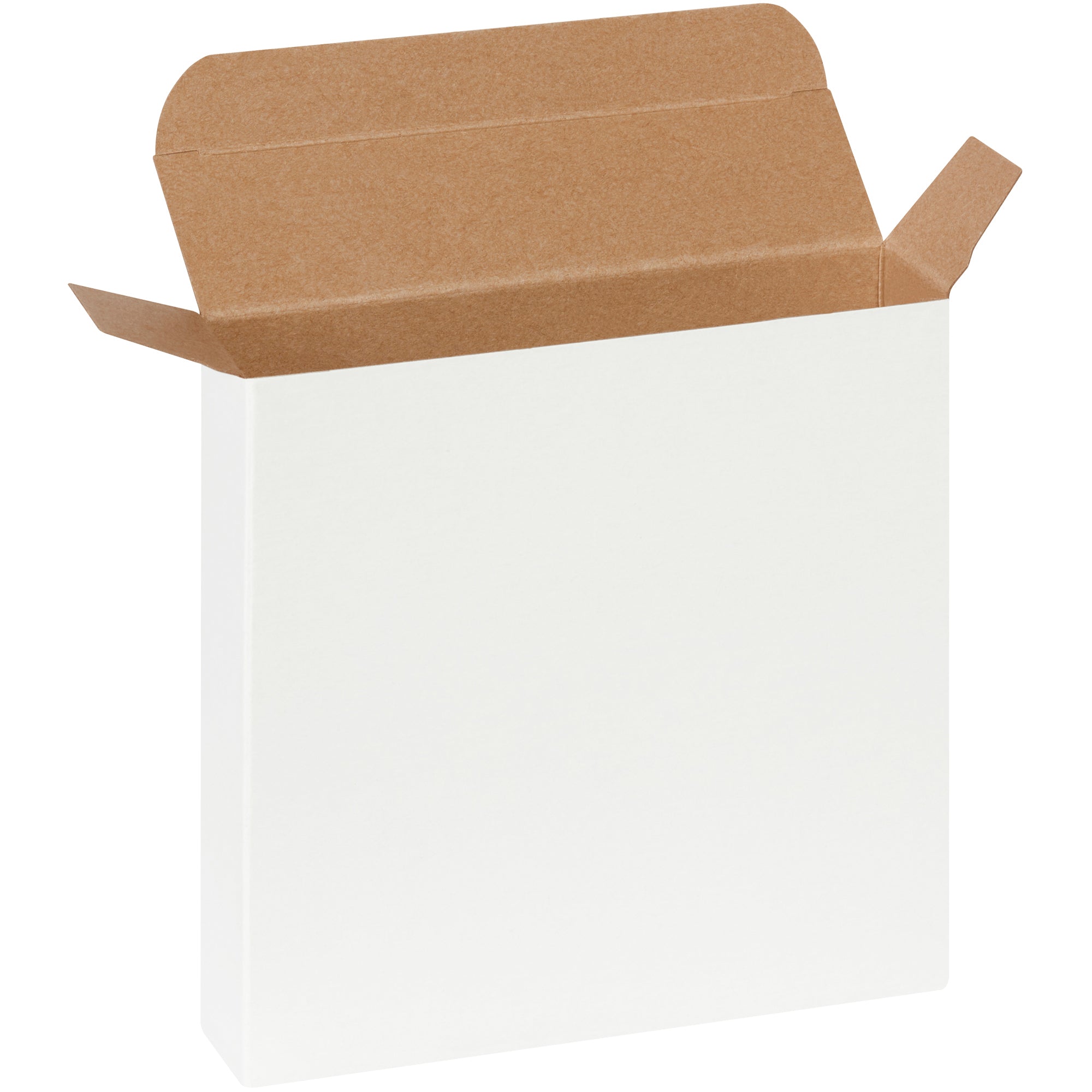 6 x 1 1/2 x 6" White Reverse Tuck Folding Cartons (RTC52W) Case Of 250