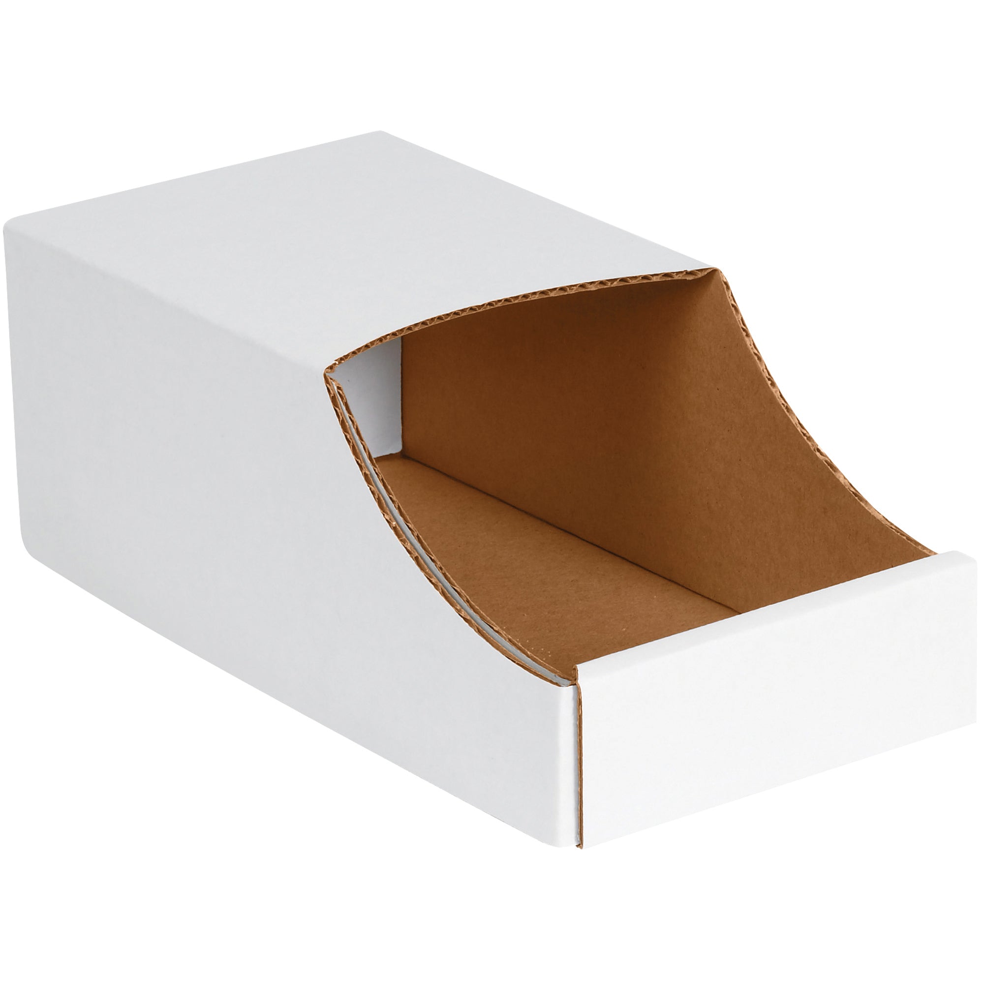 6 x 12 x 4 1/2" Stackable Bin Boxes (BINB612) Bundle Of 50