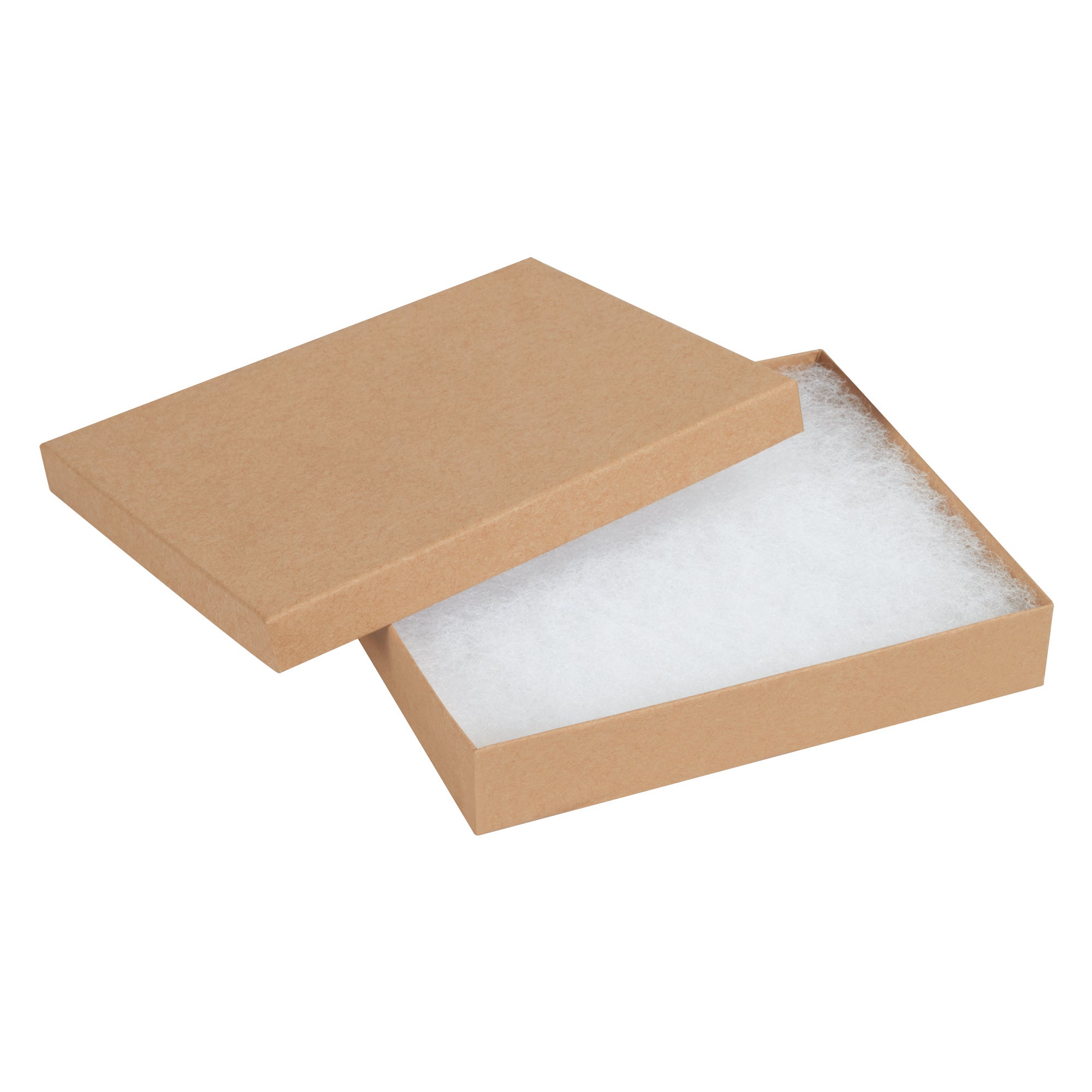 6 x 5 x 1" Kraft Jewelry Boxes (JB651K) Case Of 50