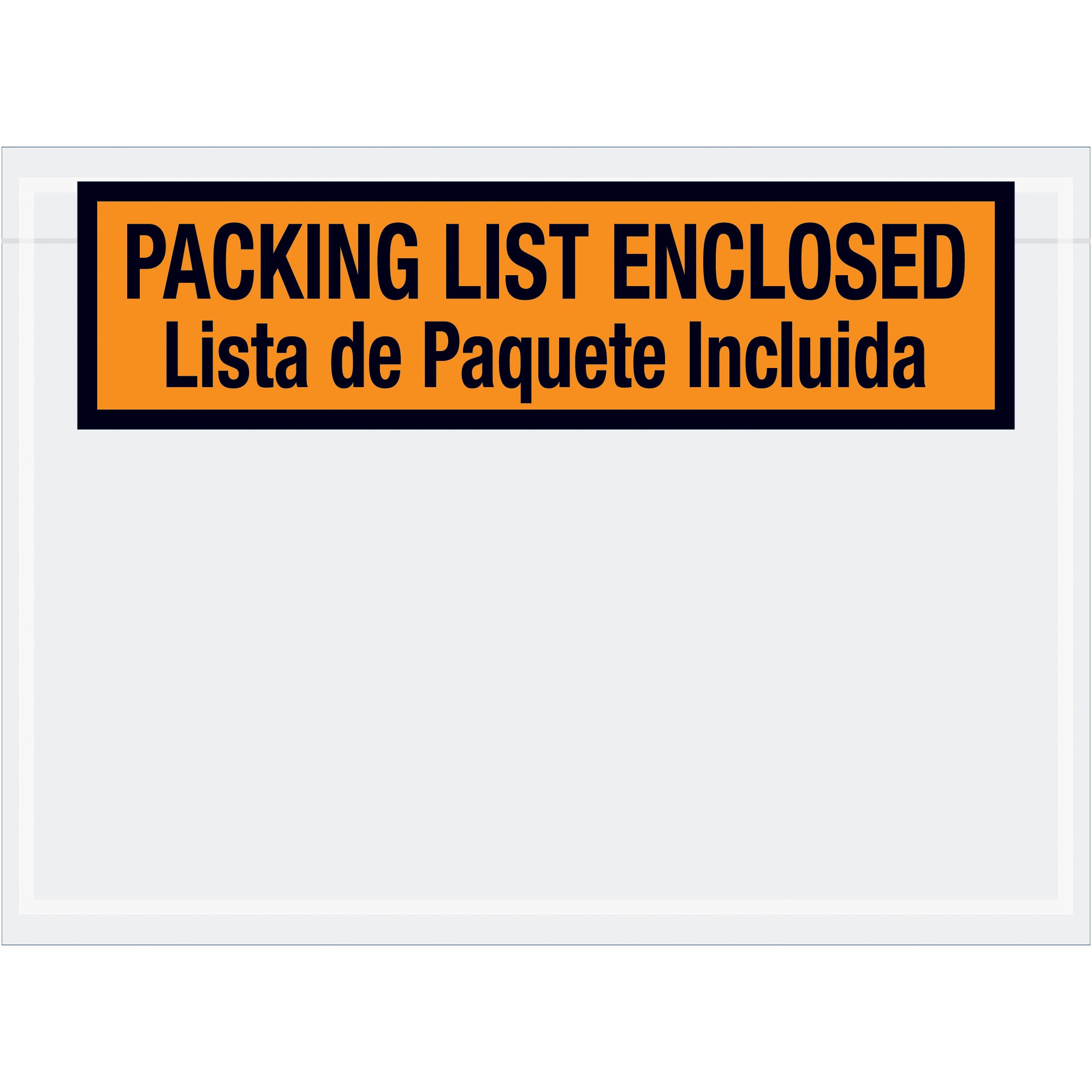 7 1/2 x 5 1/2" Bilingual Packing List Envelopes English/Spanish (PL500) Case Of 1000
