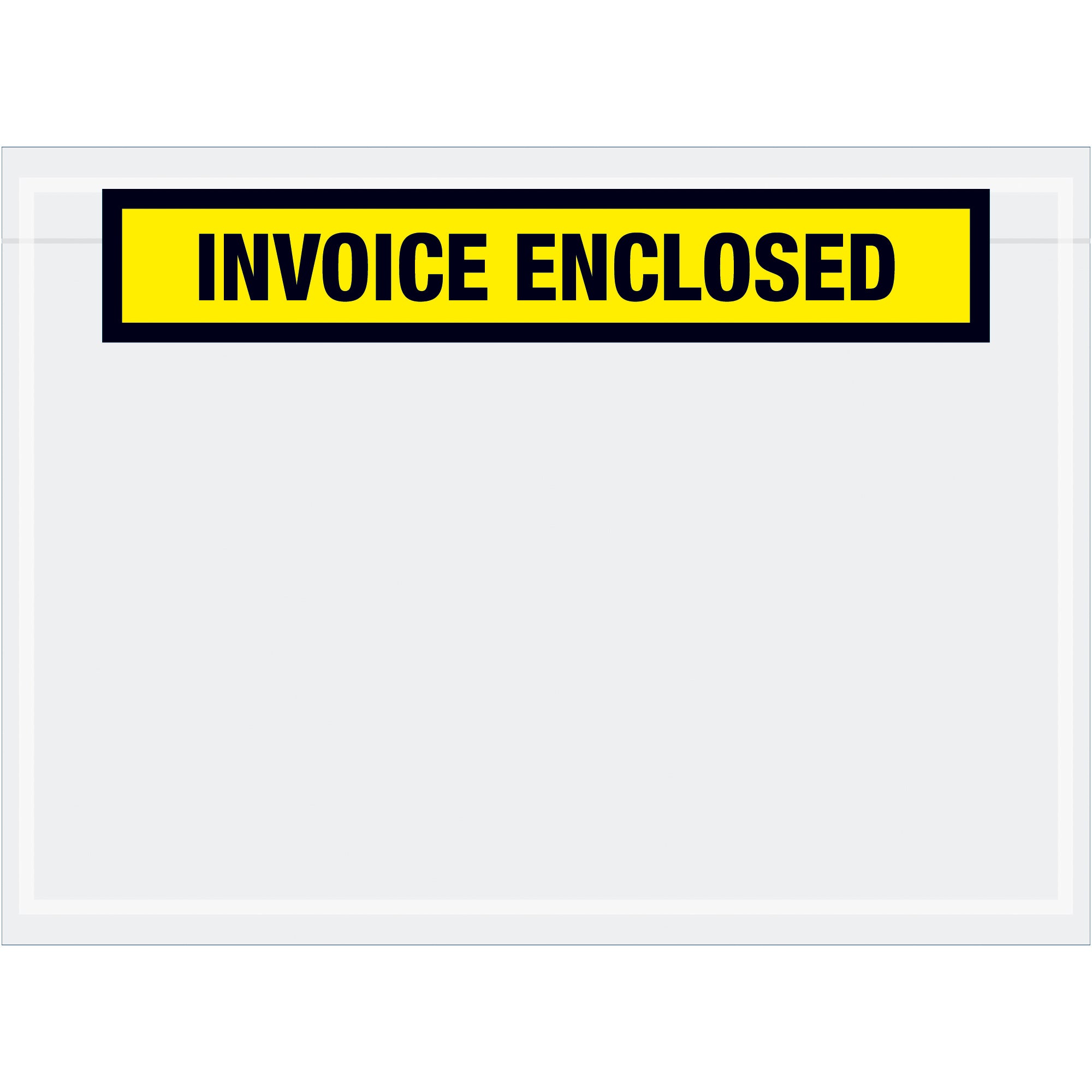 7 1/2 x 5 1/2" Yellow "Invoice Enclosed" Envelopes (PL528) Case Of 1000