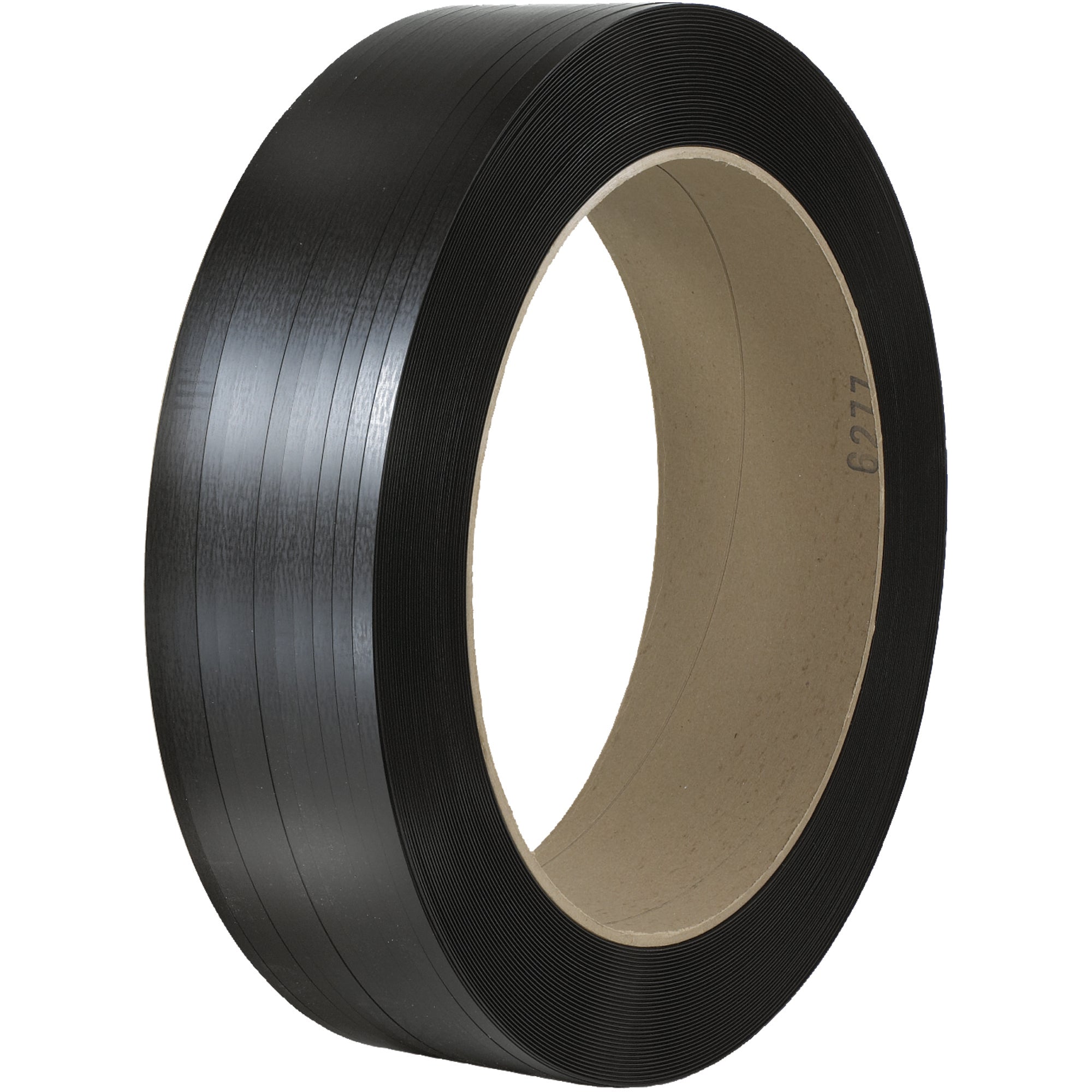 7/16" x 10500' - 16 x 6" Core Hand Grade Signode Comparable Polypropylene Strapping - Smooth (PSH714) Coil   Of 1