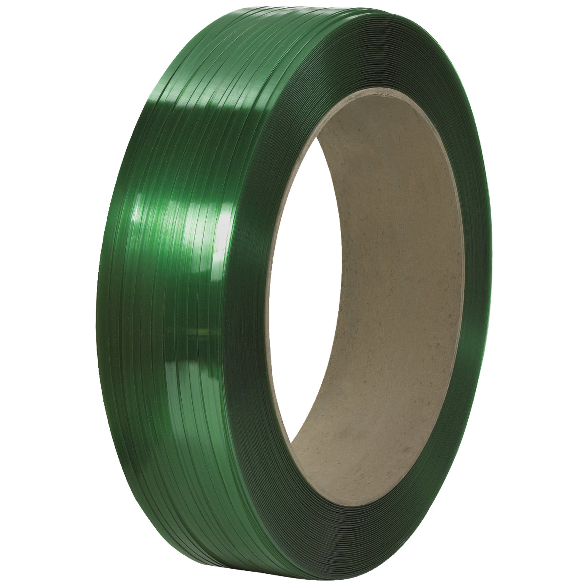 7/16" x 9000' - 16 x 6" Core Signode Comparable Polyester Strapping - Smooth (PS5933) Coil   Of 1