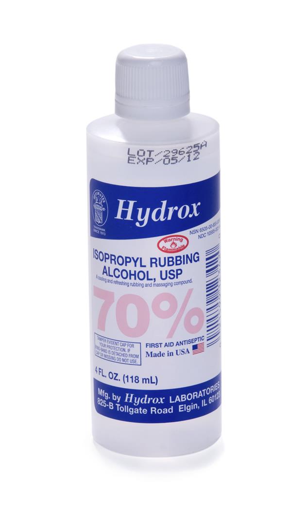 70% Isopropyl Rubbing Alcohol, 4 oz., 60/CS (HXY07503) Case of 60