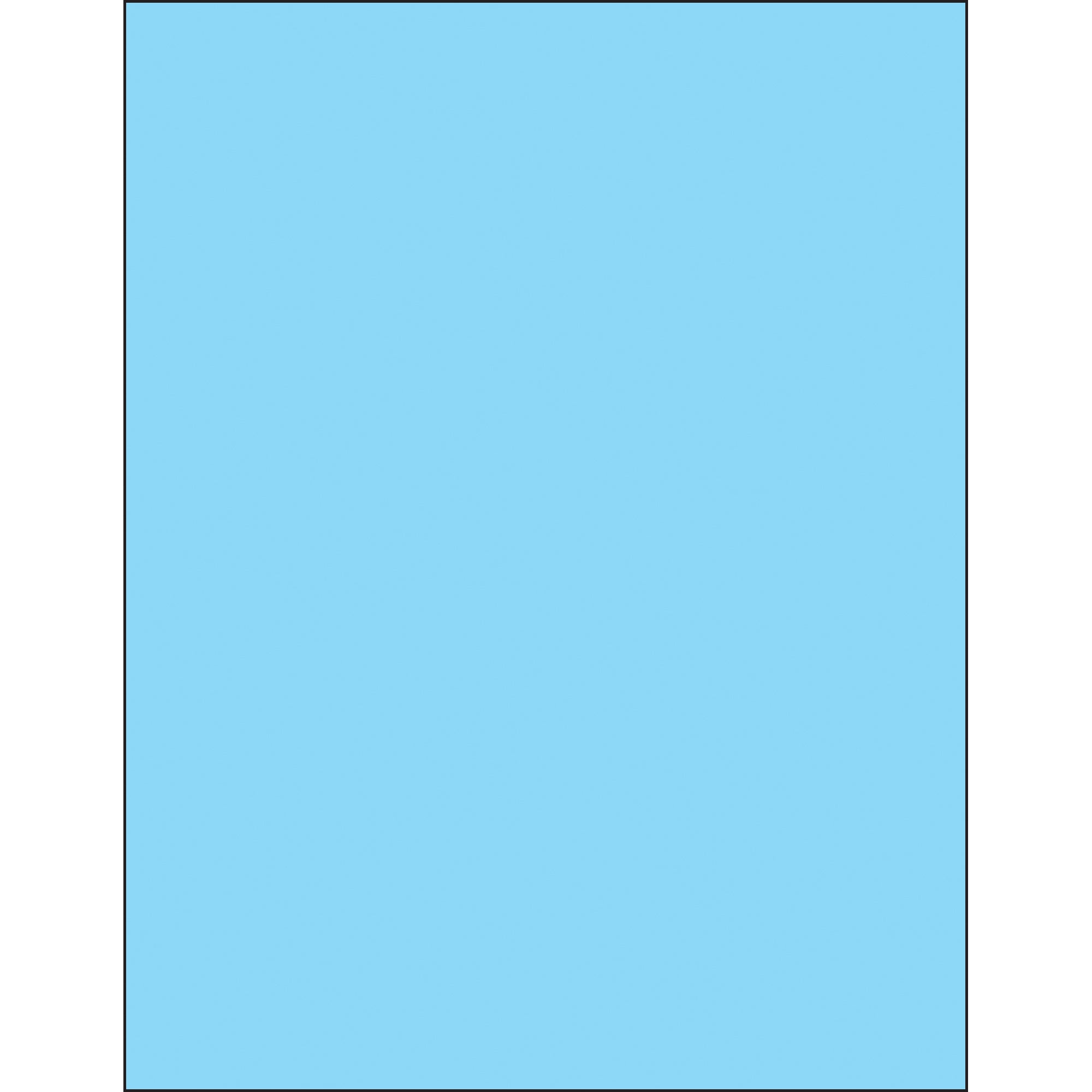8 1/2 x 11" Fluorescent Pastel Blue Removable Rectangle Laser Labels (LL420BE) Case Of 100