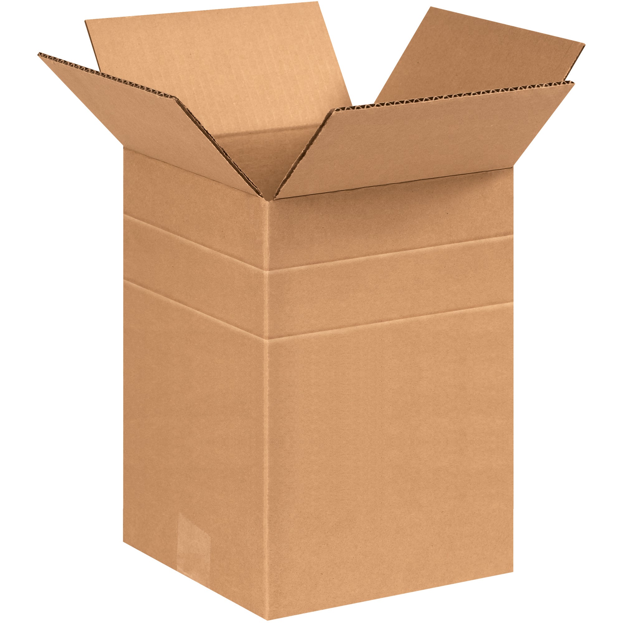 8 1/2 x 8 1/2 x 12" Multi-Depth Corrugated Boxes (MD8812R) Bundle Of 25
