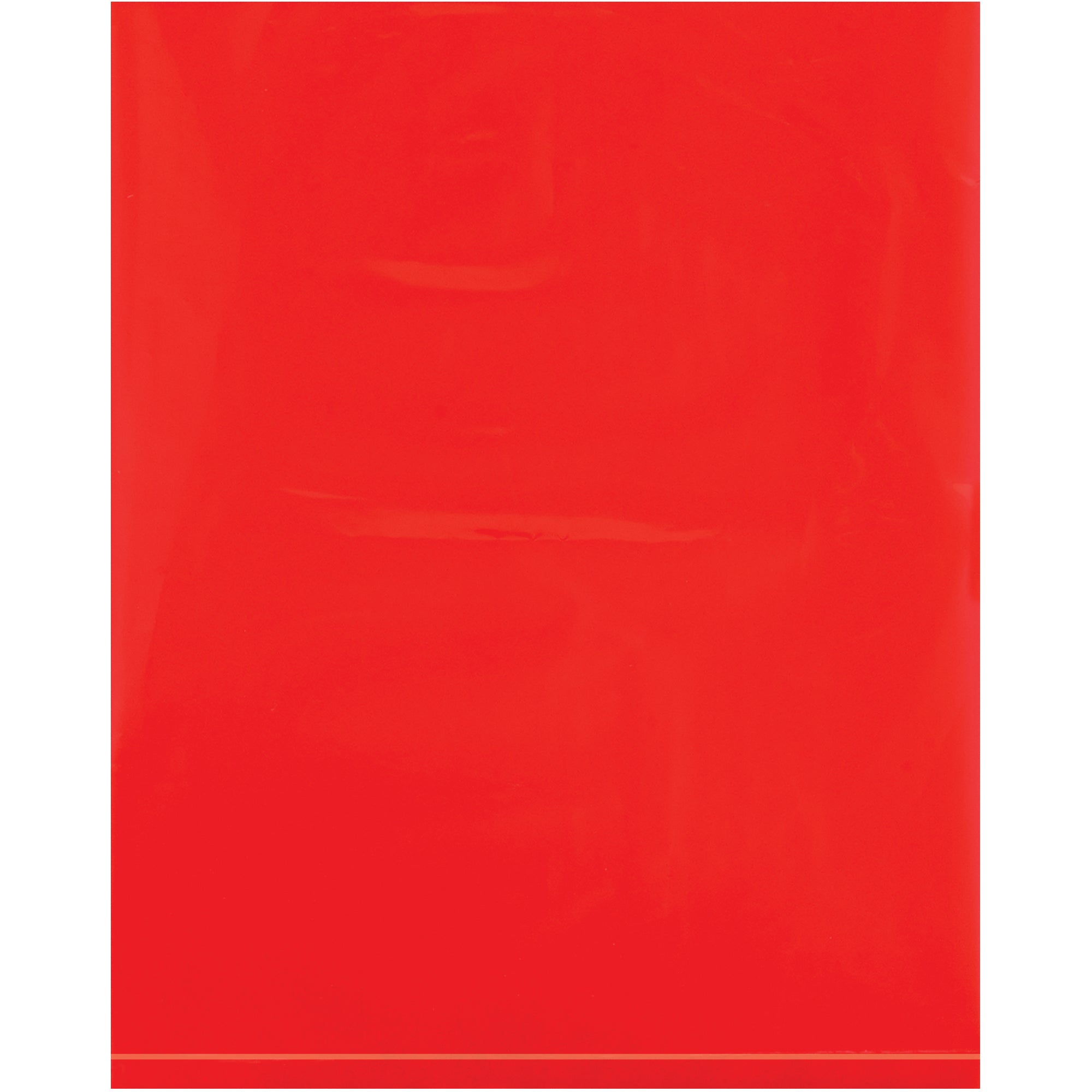 8 x 10" - 2 Mil Red Flat Poly Bags (PB465R) Case Of 1000