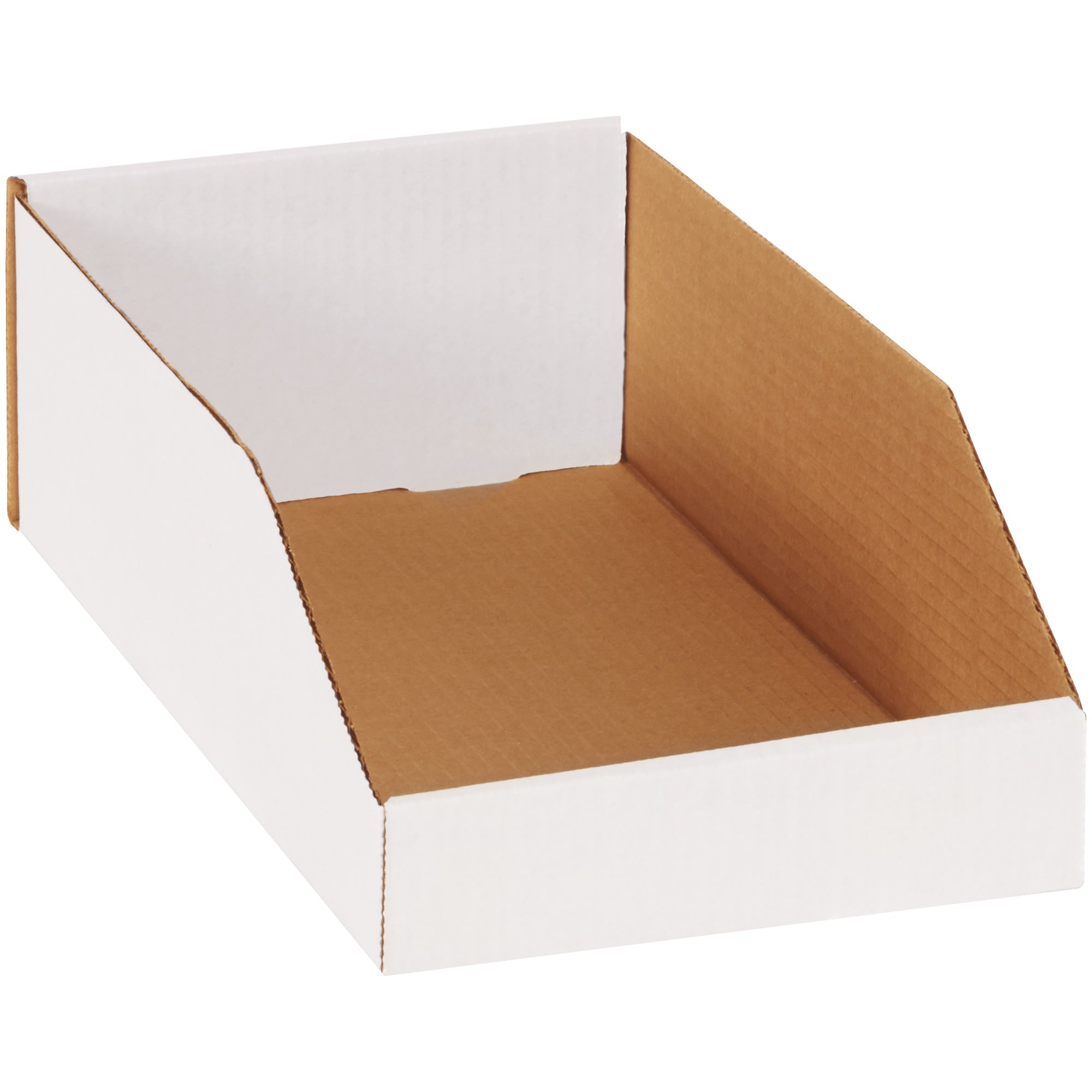 8 x 15 x 4 1/2" White Bin Boxes (BINMT815) Bundle Of 50