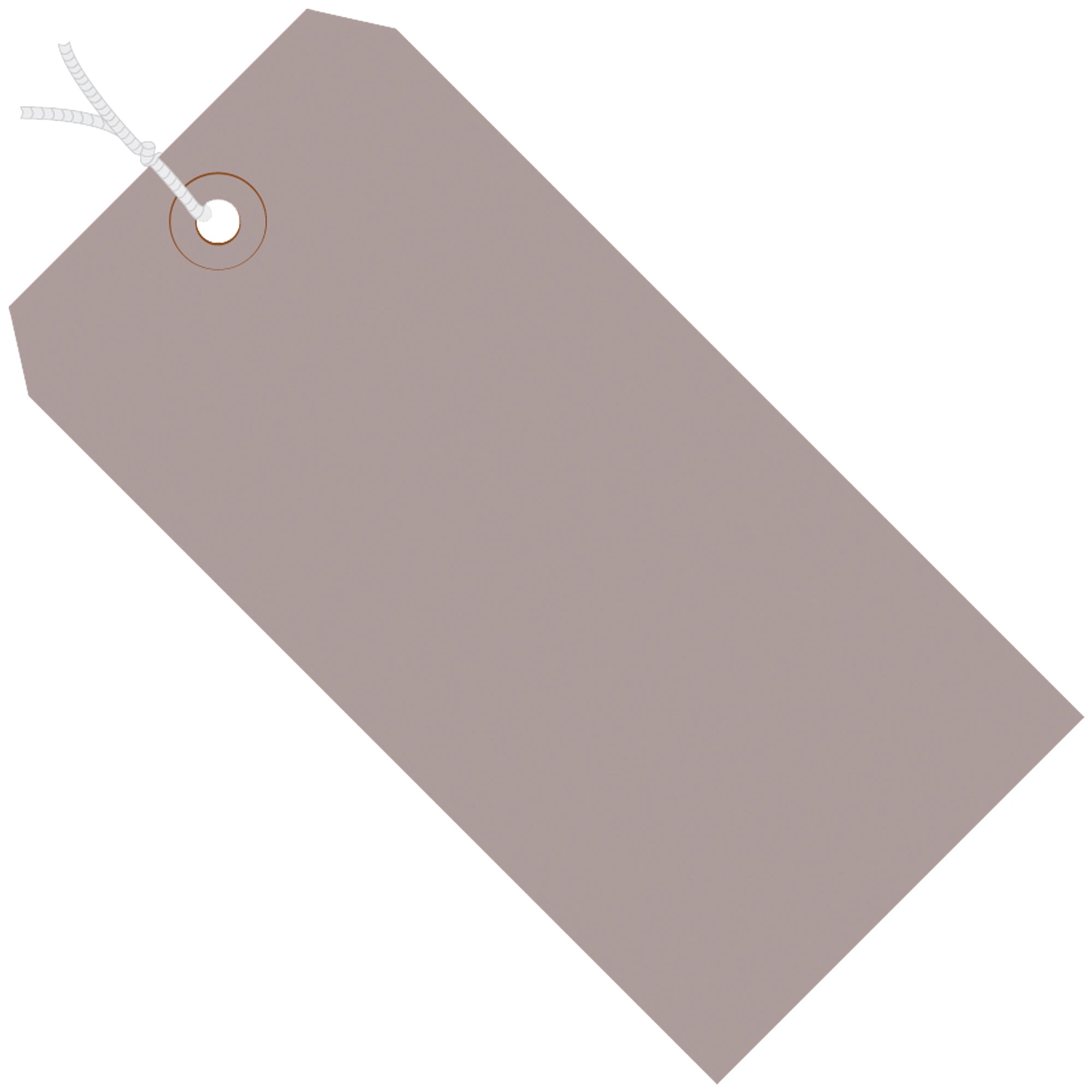 8 x 4" Gray 13 Pt. Shipping Tags - Pre-Strung (G11092F) Case Of 500