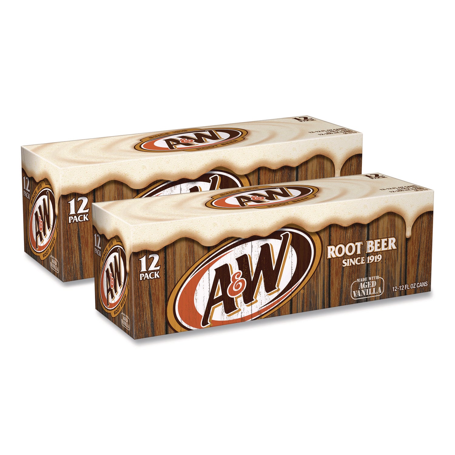 A&W Root Beer, Vanilla, 12 oz Can, 24/Carton (DPP1564417) Case of 24