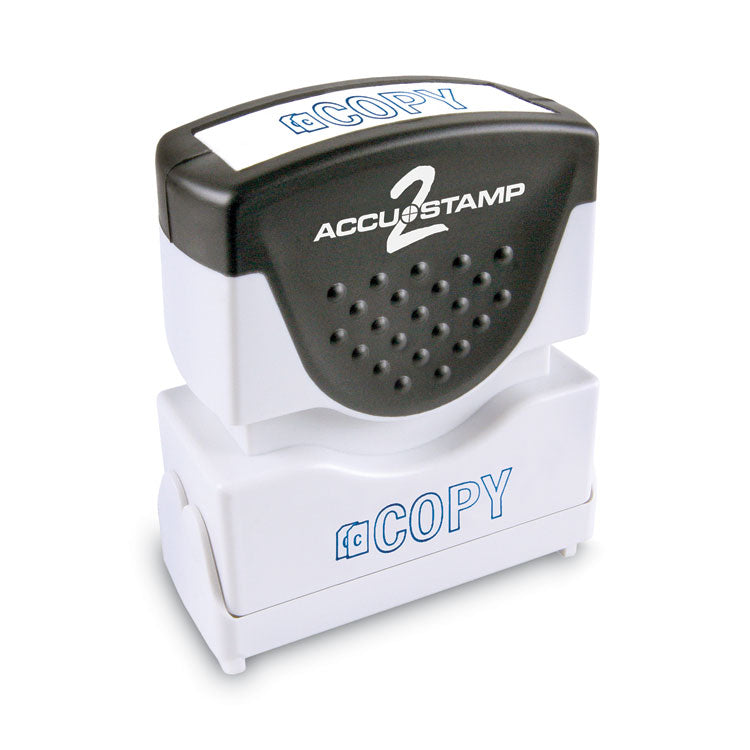ACCUSTAMP2 Pre-Inked Shutter Stamp, Blue, COPY, 1.63 x 0.5 (COS035581) Each