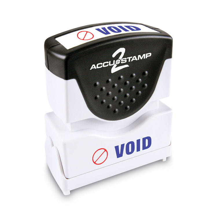 ACCUSTAMP2 Pre-Inked Shutter Stamp, Red/Blue, VOID, 1.63 x 0.5 (COS035539) Each