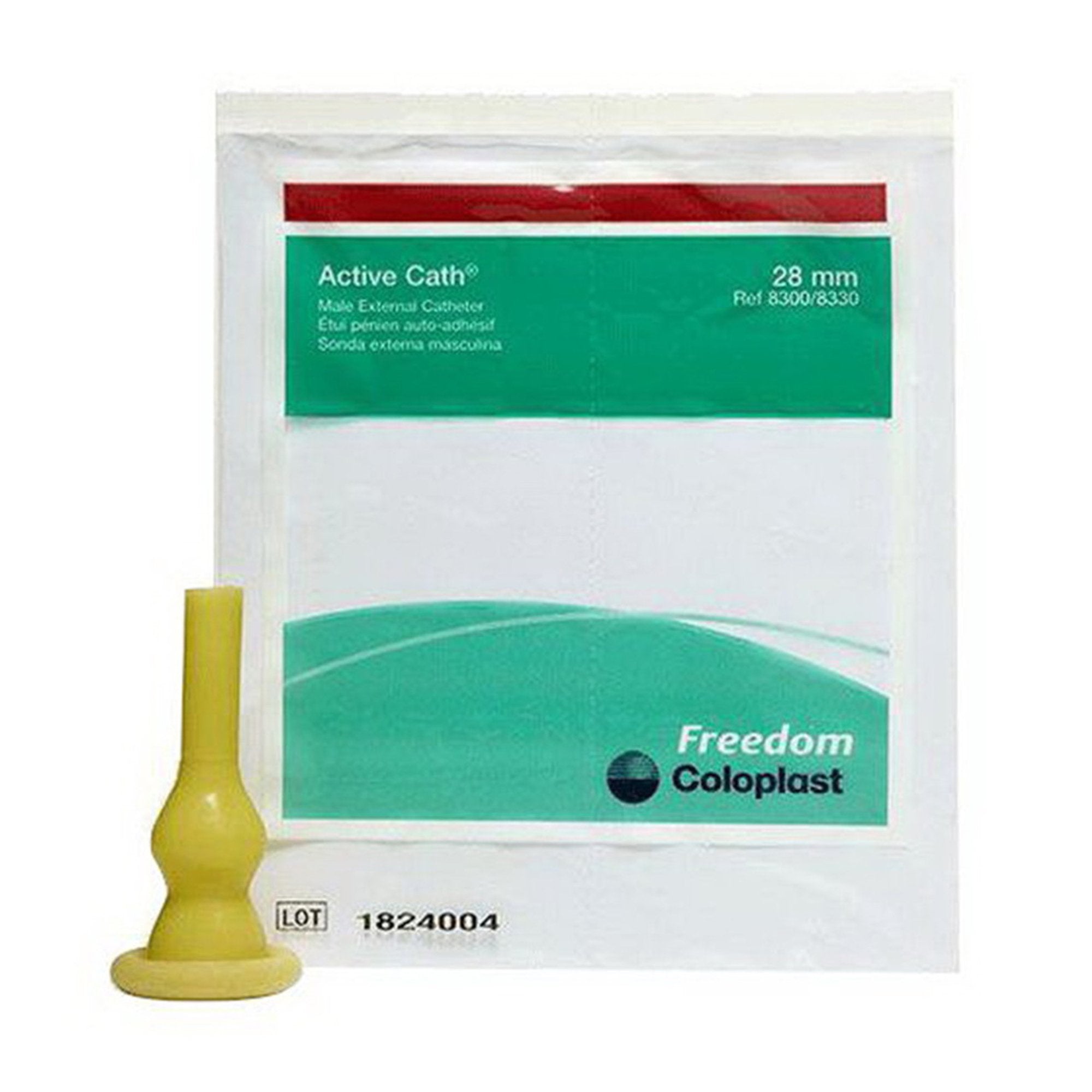 Active Cath Male External Catheter Self-Adhesive Strip Latex Medium (179395_CS) 100/CS