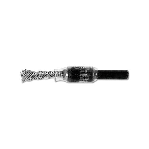 Advance Brush Singletwist Knot End Brush, 1/4 in dia, 0.020 in Stainless Steel Wire, 20,000 RPM (419-83285) Box of 10