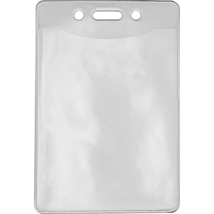 Advantus Badge Holders for Government, Vertical, 2-7/8" x 3-7/8" Insert, 50/Box, Clear (AVT97097) Pack of 50