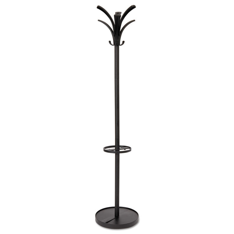 Alba Brio Coat Stand, 13.75w x 13.75d x 66.25h, Black (ABAPMBRION) Each