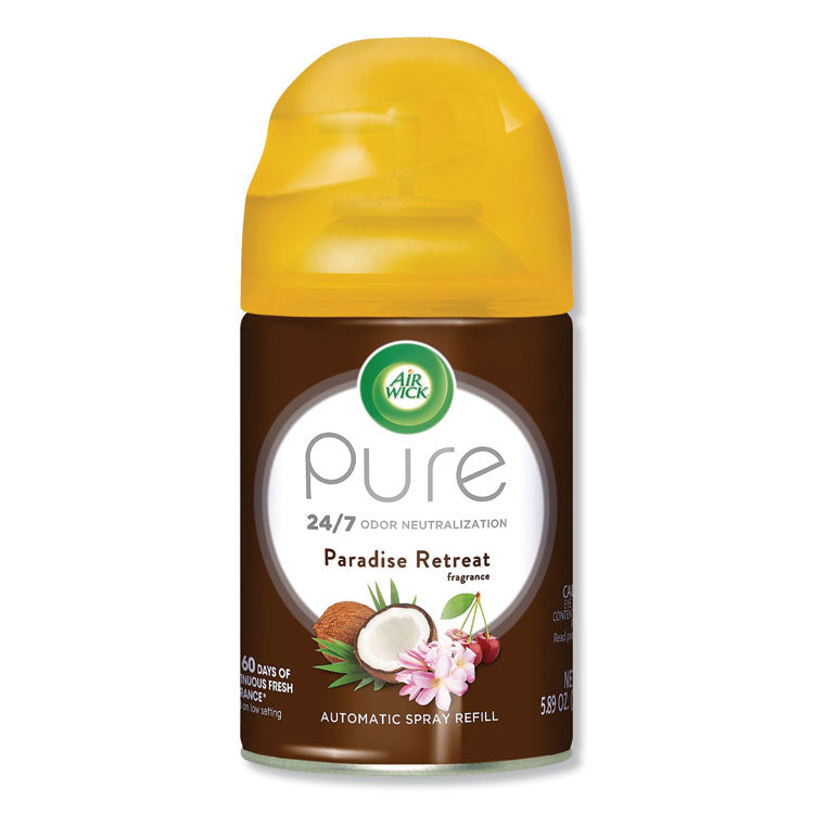 Air Wick Freshmatic Life Scents Ultra Refill, Paradise Retreat, 5.89 oz Aerosol Spray, 6/Carton (RAC91099) Case of 6