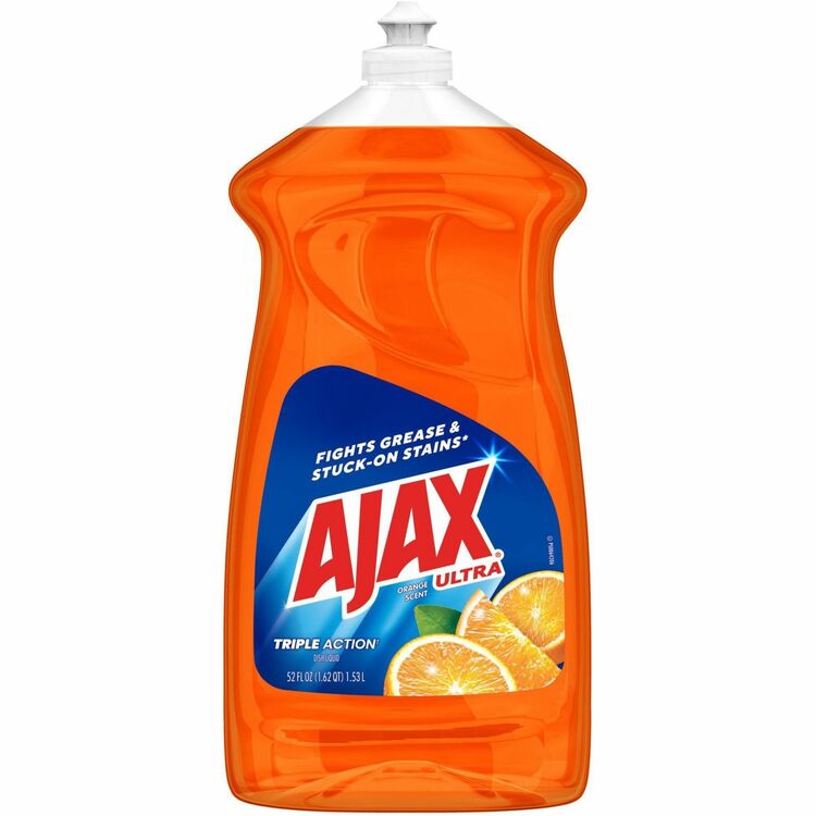 AJAX Triple Action Dish Soap - Liquid - 52 fl oz (1.6 quart) - Orange Scent - 6 / Carton (CPC149860CT) Case of 6