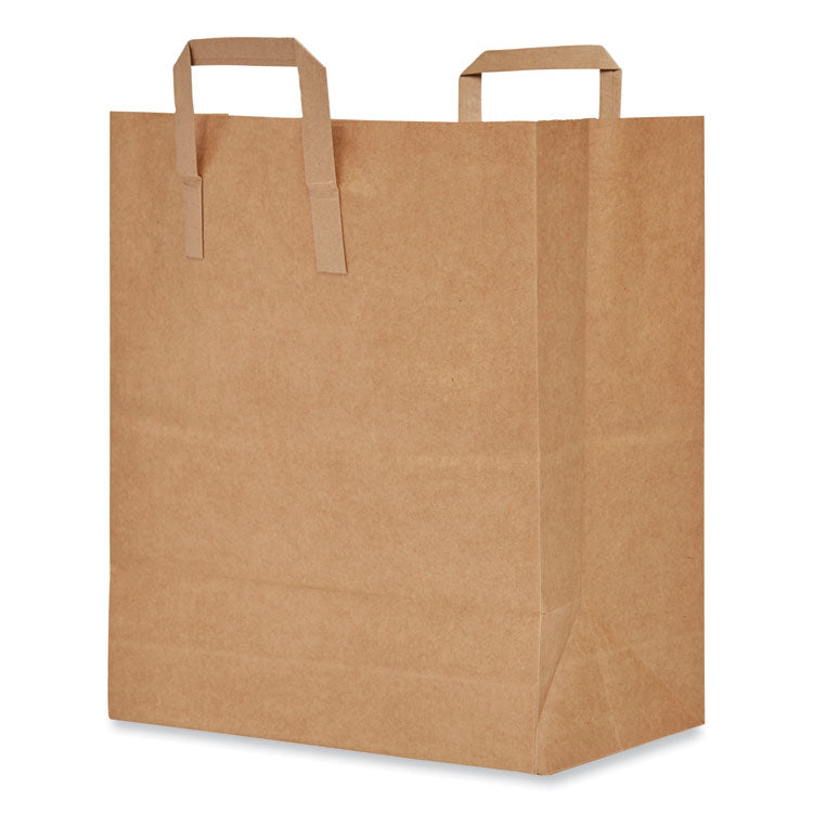 AJM Packaging Corporation Handle Bag, 12" x 7" x 14", Brown, 300/Bundle (BAGHB70NP3CLG) 1 Bundle