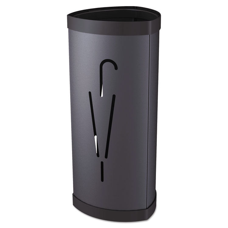 Alba Triangular Umbrella Stand, Steel/Plastic, 10.25w x 10.25d x 23.67h, Black (ABAPMTRIA2N) Each