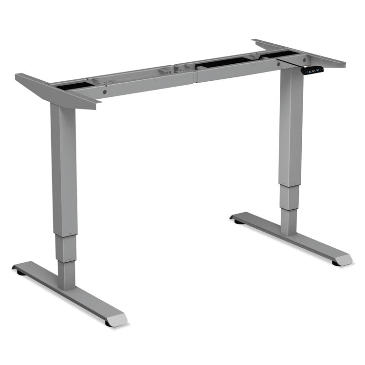 Alera AdaptivErgo Sit-Stand 3-Stage Electric Height-Adjustable Table Base with Memory Control, 48.06" x 24.35" x 25" to 50.7", Gray (ALEHT3SAG) Each