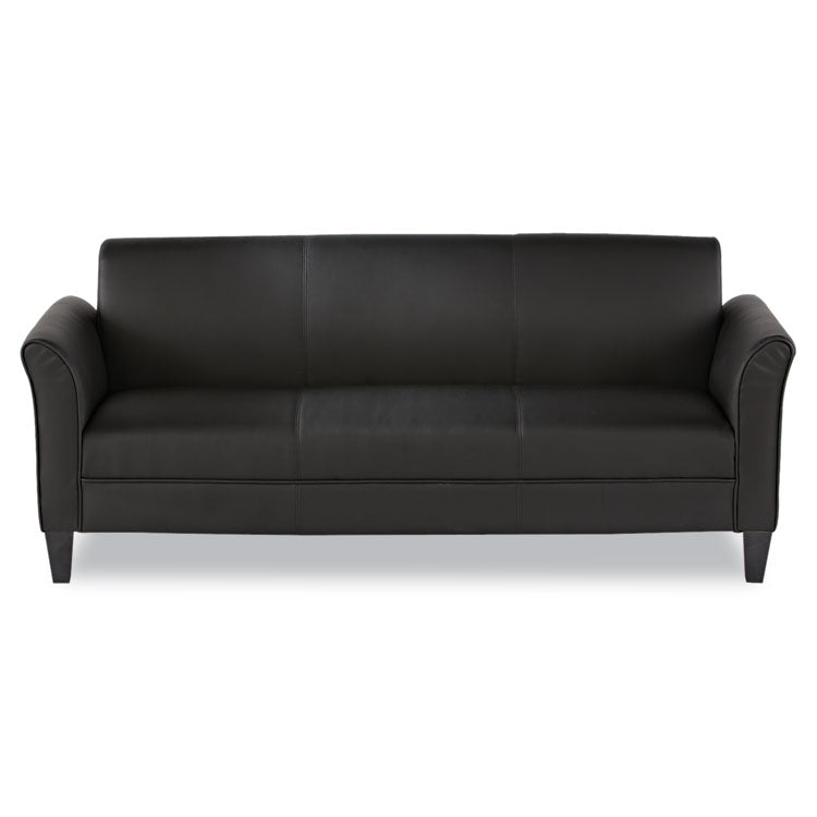 Alera Alera Reception Lounge Furniture, 3-Cushion Sofa, 77w x 31.5d x 32h, Black (ALERL21LS10B) Each