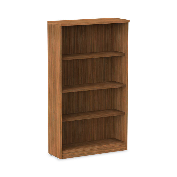 Alera Alera Valencia Series Bookcase, Four-Shelf, 31.75w x 14d x 54.88h, Modern Walnut (ALEVA635632WA) Each