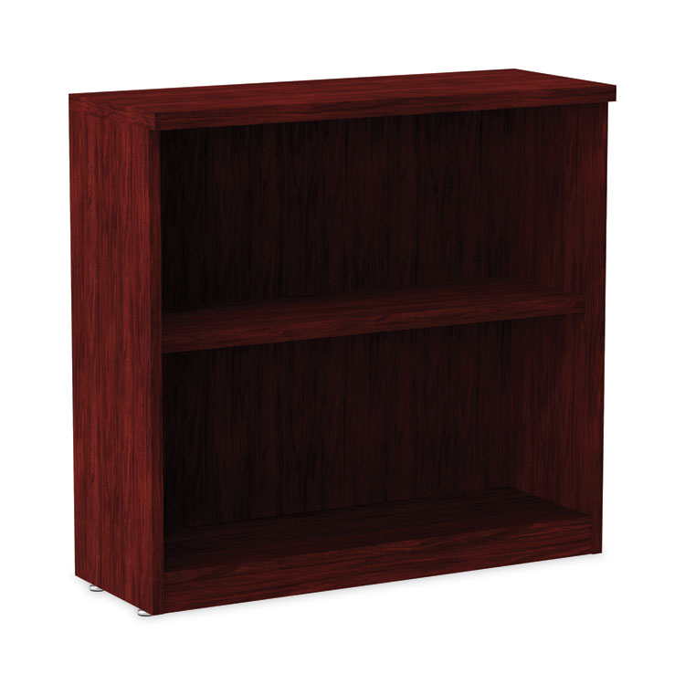 Alera Alera Valencia Series Bookcase, Two-Shelf, 31.75w x 14d x 29.5h, Mahogany (ALEVA633032MY) Each
