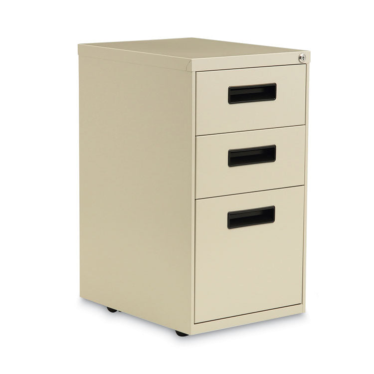 Alera File Pedestal, Left or Right, 3-Drawers: Box/Box/File, Legal/Letter, Putty, 14.96" x 19.29" x 27.75" (ALEPABBFPY) Each