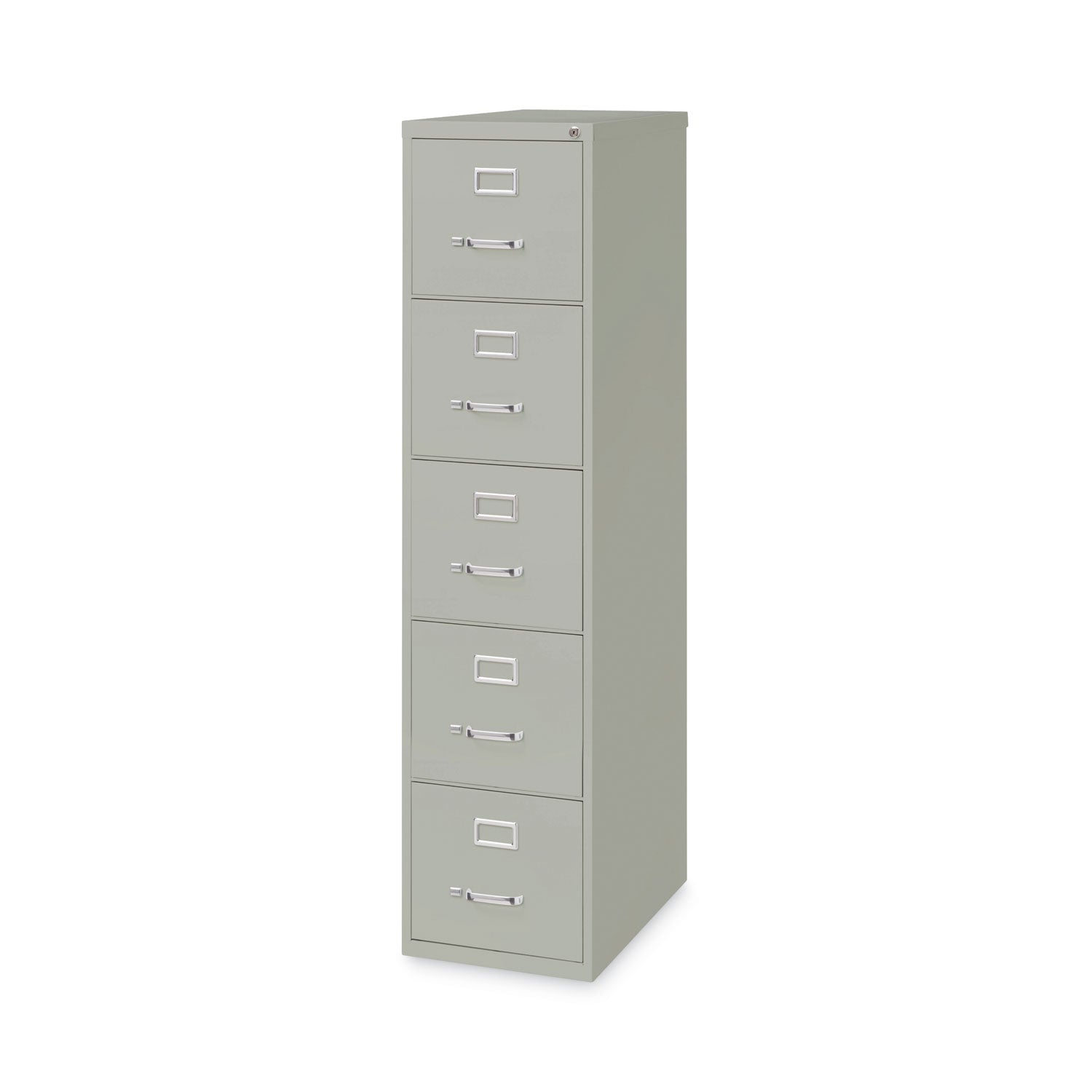 Alera Five-Drawer Economy Vertical File, Letter-Size File Drawers, 15" x 26.5" x 61.37", Light Gray (ALEHVF1562LG) Each