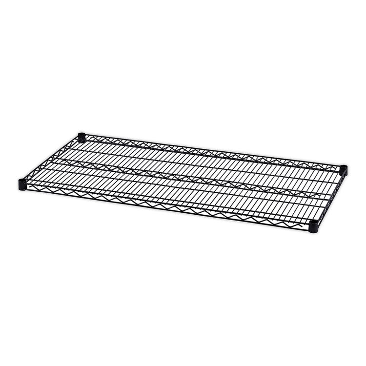 Alera Industrial Wire Shelving Extra Wire Shelves, 48w x 24d, Black, 2 Shelves/Carton (ALESW584824BL) 2 Shelves