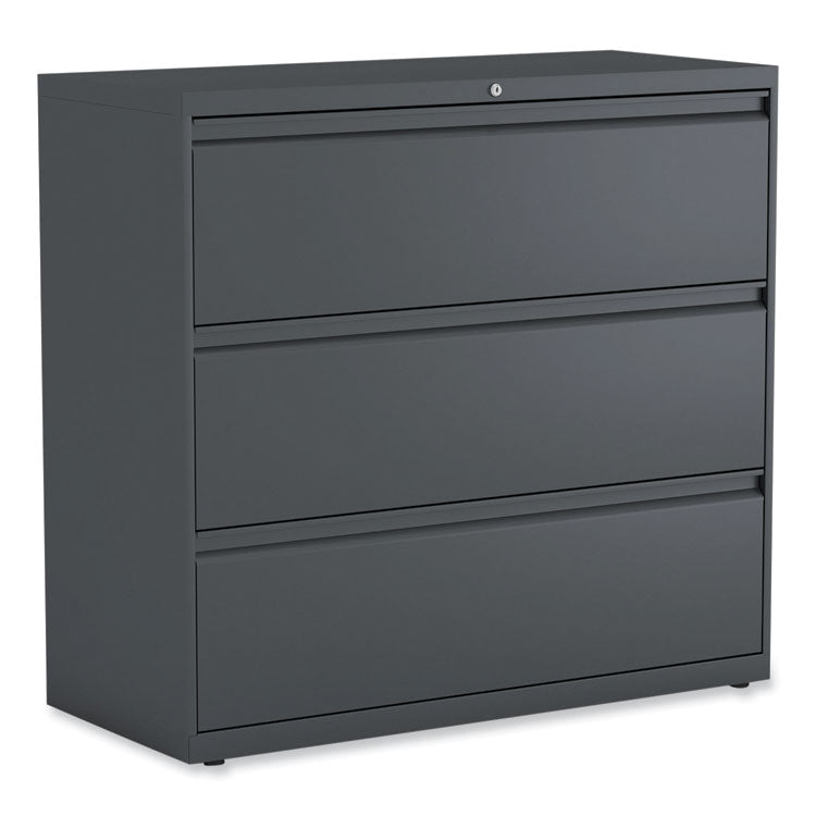 Alera Lateral File, 3 Legal/Letter/A4/A5-Size File Drawers, Charcoal, 42" x 18.63" x 40.25" (ALEHLF4241CC) Each