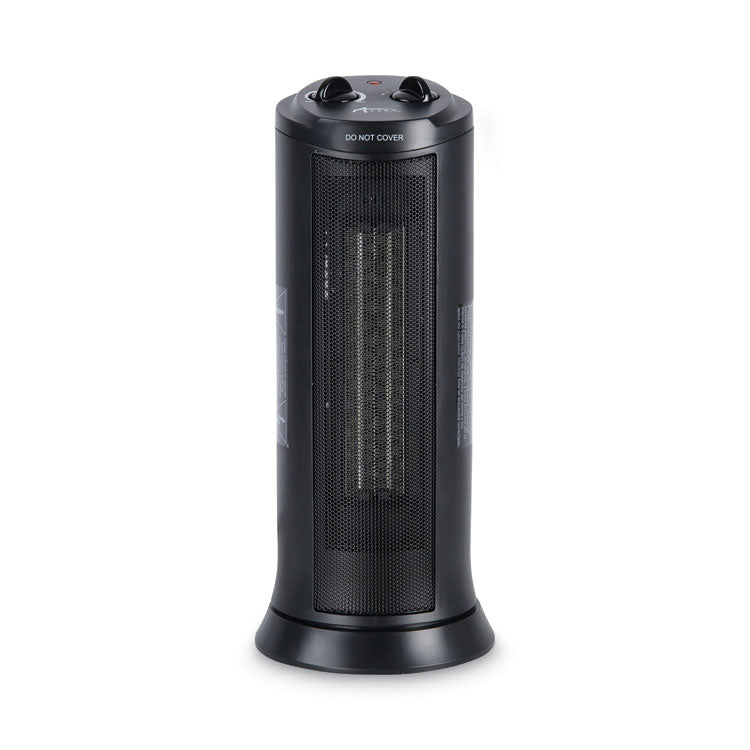 Alera Mini Tower Ceramic Heater, 1,500 W, 7.37 x 7.37 x 17.37, Black (ALEHECT17) Each
