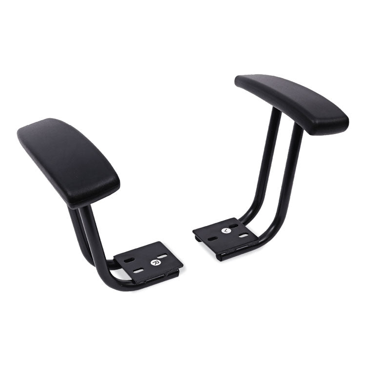 Alera Optional Fixed Height T-Arms for Alera Essentia and Interval Series Chairs, Black, 2/Set (ALEIN49AKB10B) 1 Pair Arms