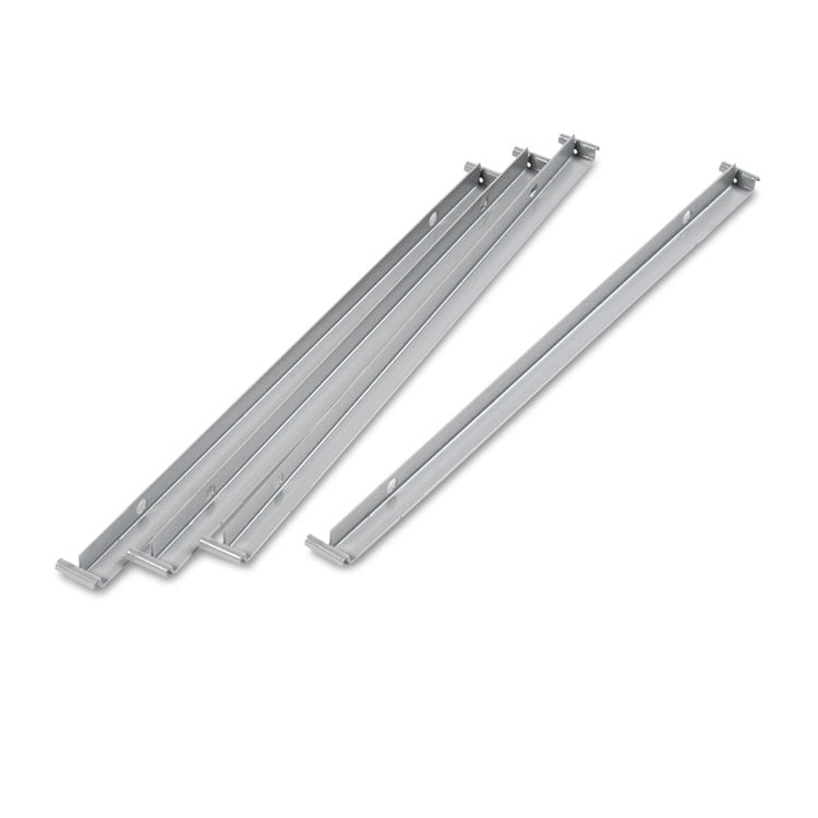 Alera Two Row Hangrails for Alera 30" and 36" Wide Lateral Files, Aluminum, 4/Pack (ALEHLF3036) Each