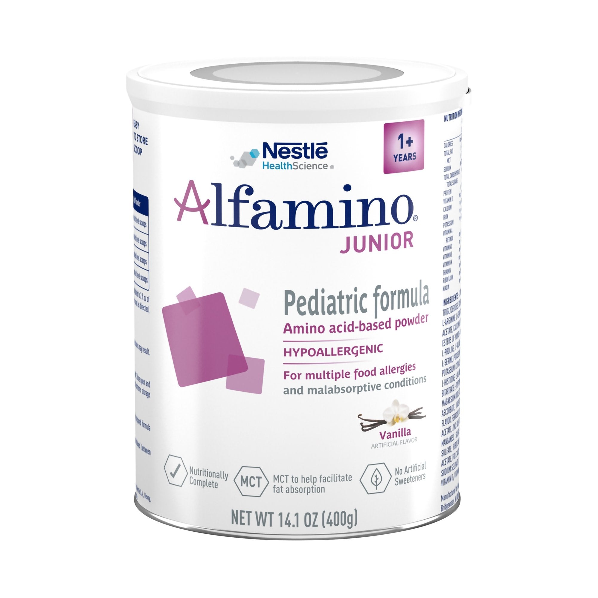 Alfamino Junior Pediatric Oral Supplement Vanilla Flavor 14.1 oz. Can Powder Amino Acid Food Allergies (1192649_CS) 6/CS