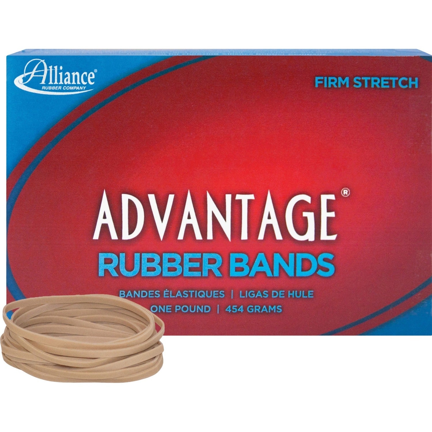 Alliance Rubber Rubber Bands, Size 33, 1 lb., 3 1/2" x 1/8", Advantage (ALL26335) Each