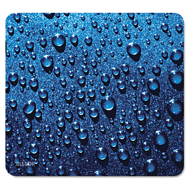Allsop Naturesmart Mouse Pad, 8.5 x 8, Raindrops Design (ASP30182) Each
