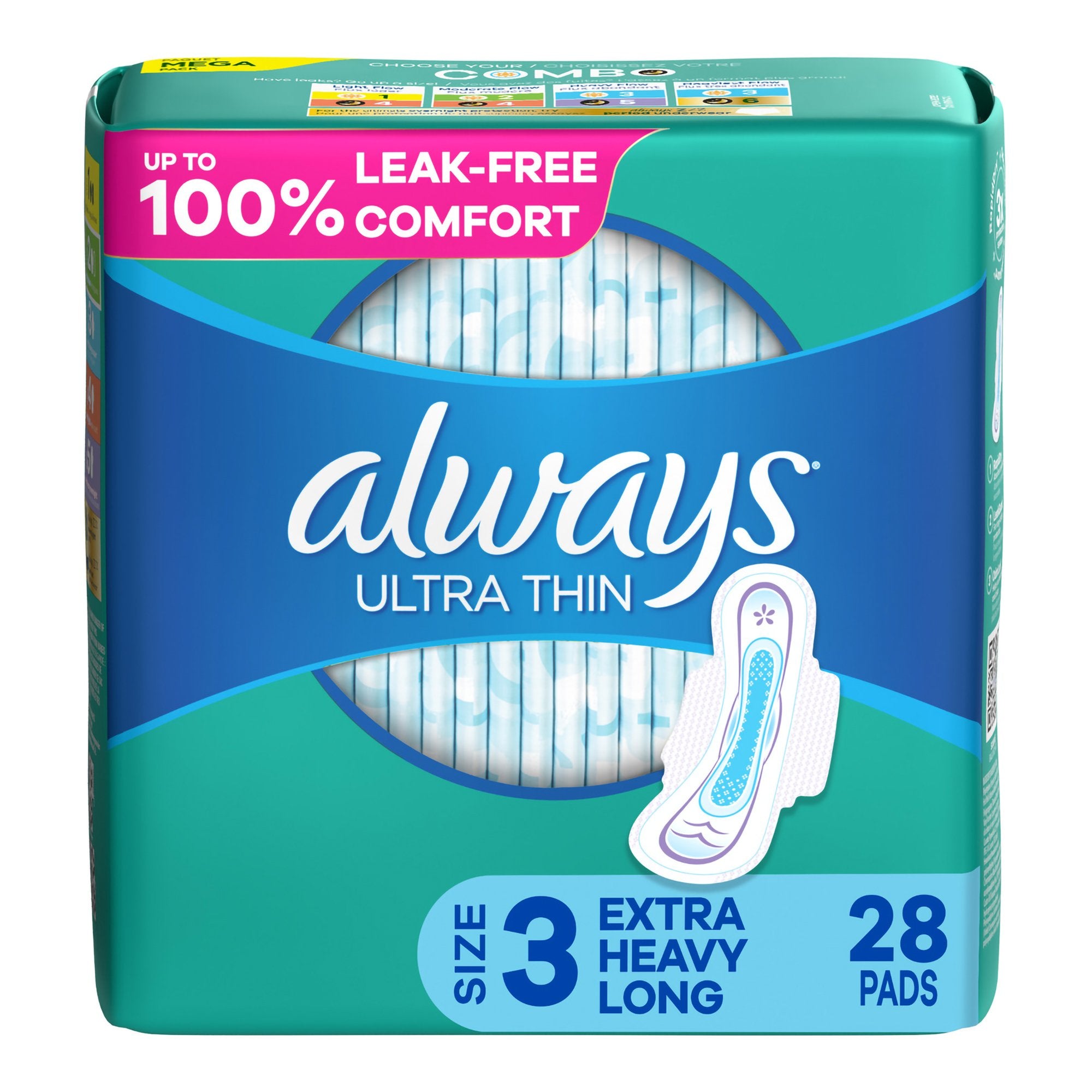 Always Ultra Thin Feminine Pad With Wings Super Absorbency (1231748_PK) 28/PK