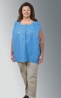 AmpleWear Exam Vest Large Blue / White 1 Pocket Sleeveless Unisex (639211_CS) 50/CS