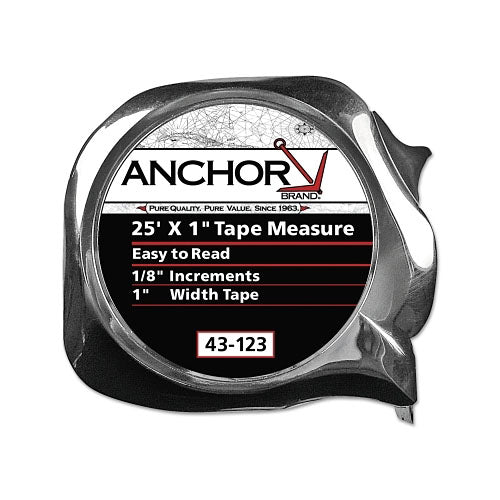 Anchor Brand Easy to Read Tape Measure, 1 in x 25 ft, Orange (103-43-129) Each