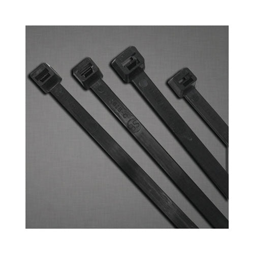 Anchor Brand UV Stabilized Cable Ties, 18 lb Tensile Strength, 4.1 in L, Black, 100 Ea/Bag (102-418UVB) 1 Bag