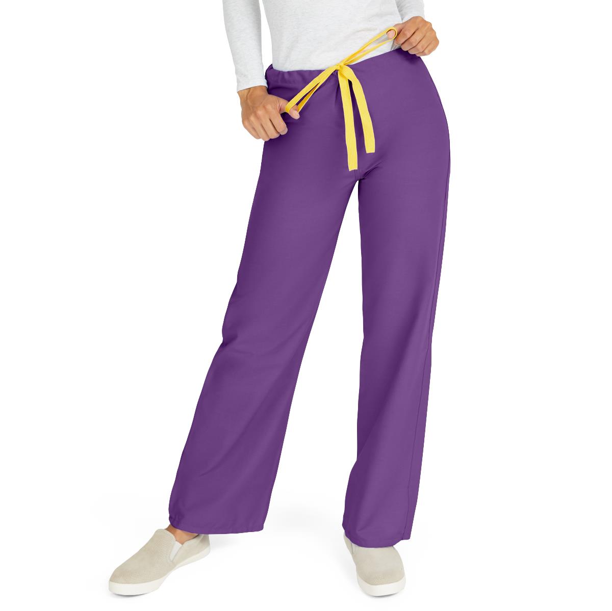 AngelStat Unisex Reversible Scrub Pants with Drawstring Waist, Regal Purple, Size 3XL, Angelica Color Code, 1 EA (600NRPXXXL-CA) Each