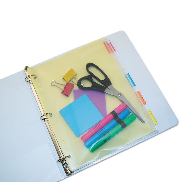 Angler's Zip-All Ring Binder Pocket, 8.5 x 11, Clear (AVTANG52) Each