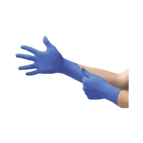 Ansell Cobalt N19 Nitrile Powder-Free Disposable Gloves, Textured, 3.9 mil Palm/4.3 mil Finger, X-Large, Cobalt (748-N194) Each