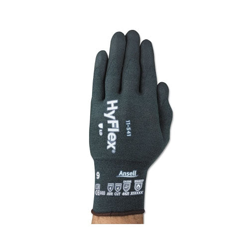 Ansell HyFlex 11-541 Nitrile Foam Palm Coated Gloves, Size 11, Gray (012-11-541-11) 1 Dozen