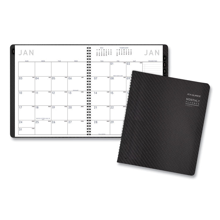 AT-A-GLANCE Contemporary Monthly Planner, Premium Paper, 11 x 9, Graphite Cover, 12-Month (Jan to Dec): 2026 (AAG70260X45) Each