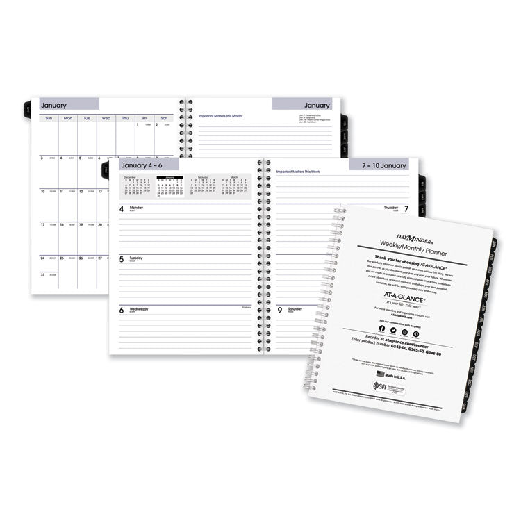 AT-A-GLANCE DayMinder Executive Weekly/Monthly Refill, 8.75 x 7, White Sheets, 12-Month (Jan to Dec): 2026 (AAGG54550) Each