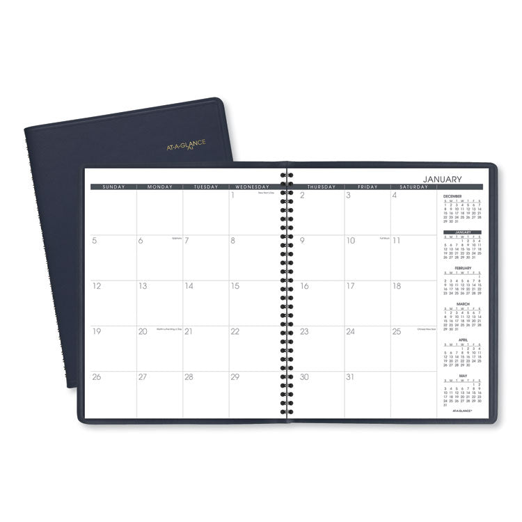 AT-A-GLANCE Monthly Planner, 11 x 9, Navy Cover, 15-Month: Jan 2026 to Mar 2027 (AAG7026020) Each