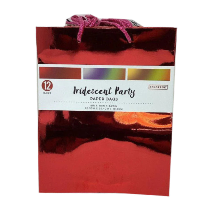 GIFT BAG PAPER IRIDESCENT WITH HANDLER